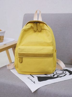 Vanessa’s Fashionable Canvas Shoulder School Bag