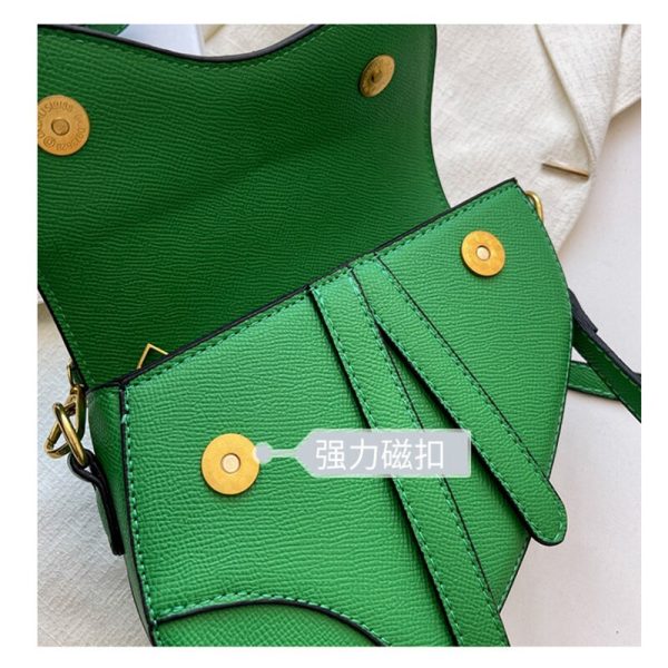 Women's Fashion Solid Color Flap Handbag & Purse Brand Design One Shoulder Bag - Image 5