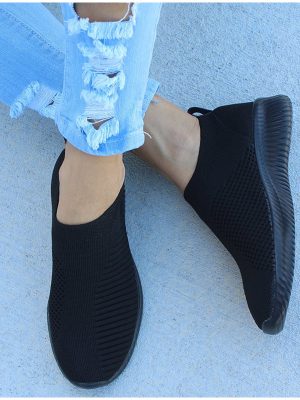 Vanessa’s Autumn Shoes Women Sneaker Air Mesh Soft Female Sock Knitted Footwear