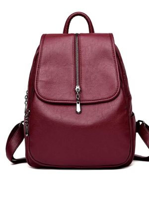 Women Vintage Backpacks High Quality Leather Backpacks For Teenage Girls Sac A Main