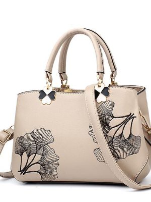 Women Leather Handbags Women Shoulder Bag Women Embroidery Flower Tote Bag Female Ladies Hand bag