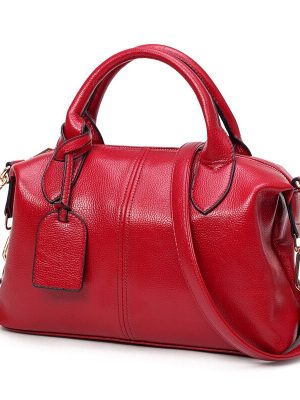 Fashion Solid Women Pillow Handbag Soft PU Leather Women Top-Handle Bag Tote Shoulder Bag