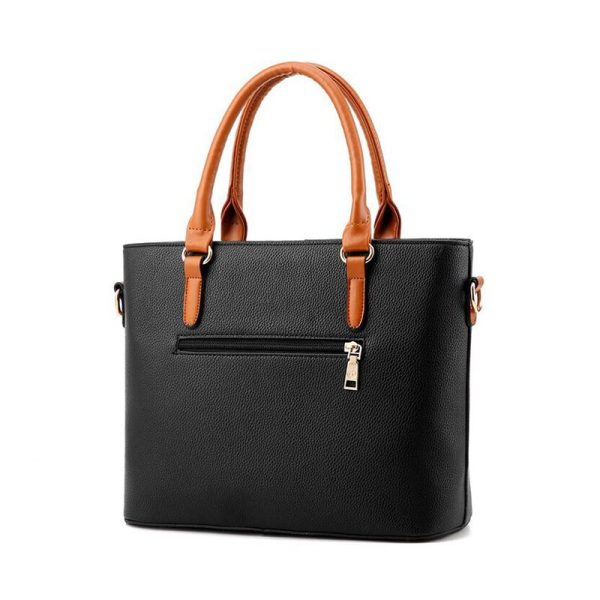 Large Capacity Tassel Tote Bag Women Soft Leather Ladies Handbag - Image 4