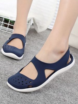 Vanessa’s Women’s Sandals Summer Shoes for Women Soft Flat Female Casual Jelly Shoes