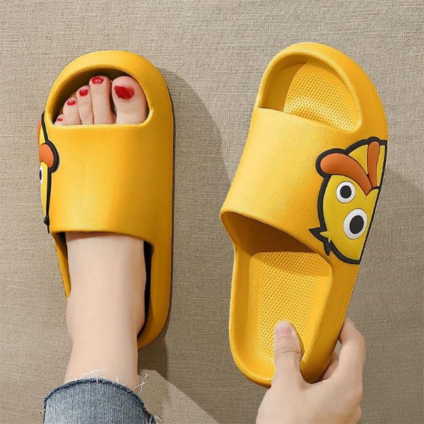 Vanessas Women's Slippers Summer EVA Soft Flat Ladies Bathroom Slides Non-slip Lovely Indoors Flip-flops - Image 4