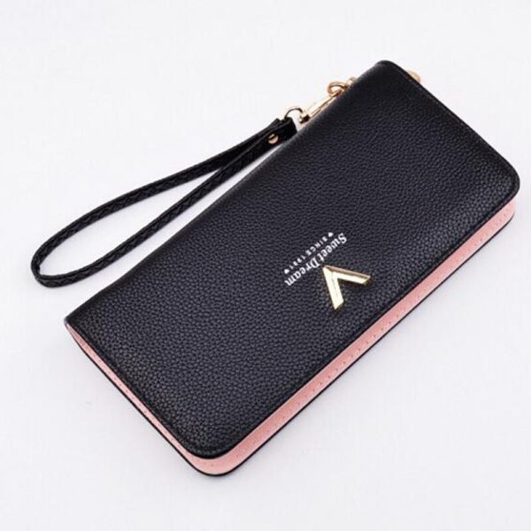 New Luxury Ladies Purses Female Brand Wallets Women Long Zipper Purse Woman Wallet Leather Card Holder - Image 2