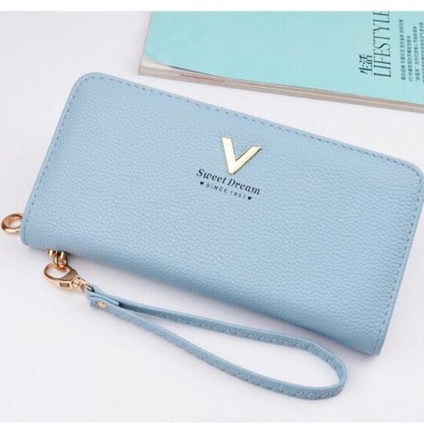 New Luxury Ladies Purses Female Brand Wallets Women Long Zipper Purse Woman Wallet Leather Card Holder - Image 3