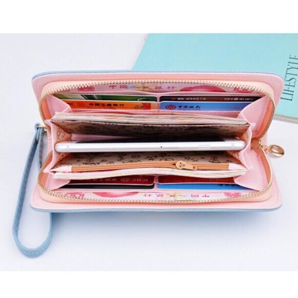 New Luxury Ladies Purses Female Brand Wallets Women Long Zipper Purse Woman Wallet Leather Card Holder - Image 5