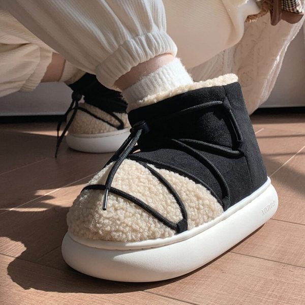 New Women's Lace Up Brand Shoes Woman Cute Casual Boots - Image 4