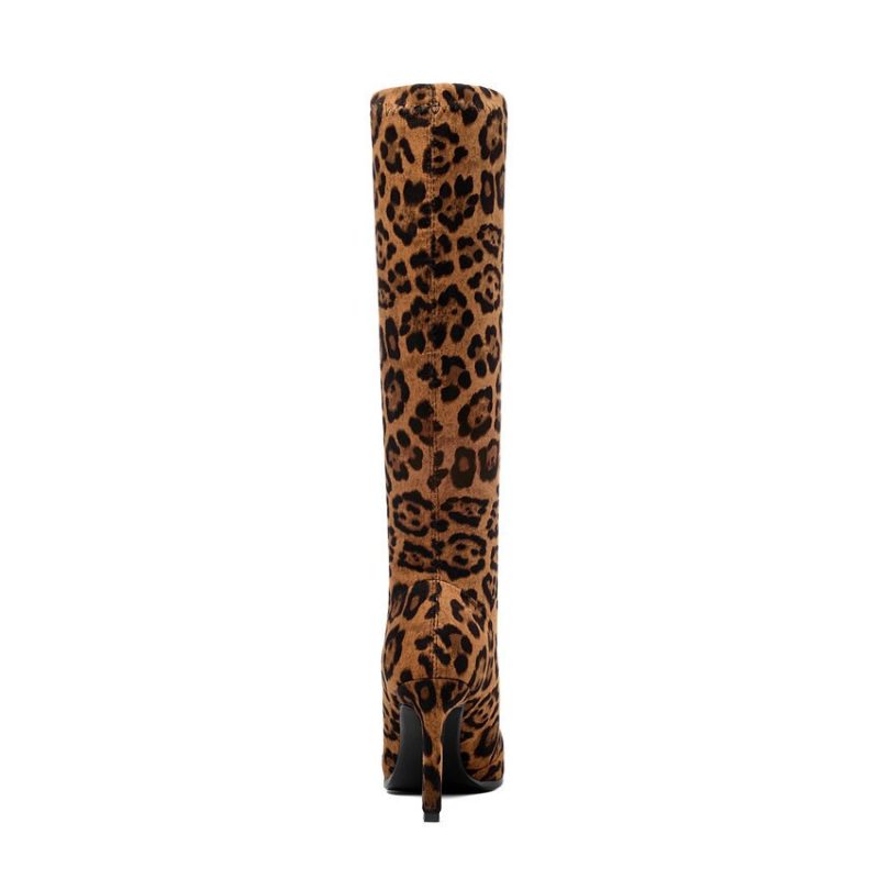 Vanessa's High Heels Women Boots Mid Calf Shoes Sexy Pointed Toe - Image 3