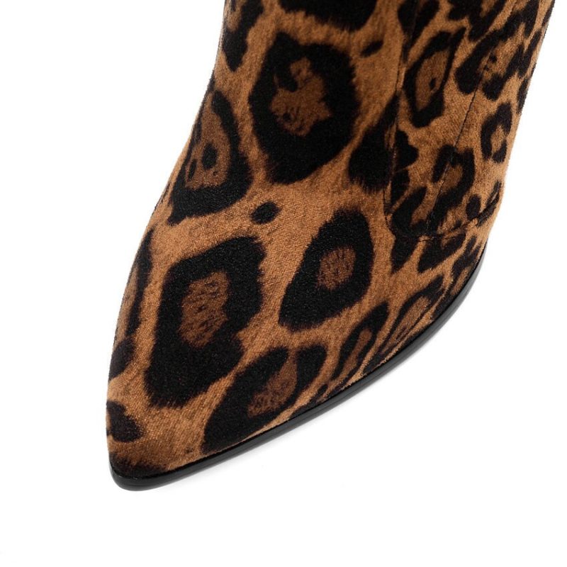 Vanessa's High Heels Women Boots Mid Calf Shoes Sexy Pointed Toe - Image 5