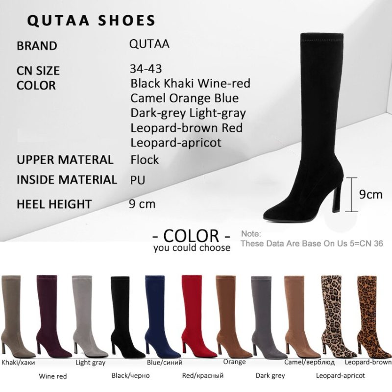 Vanessa's High Heels Women Boots Mid Calf Shoes Sexy Pointed Toe - Image 6