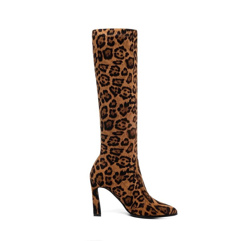 Vanessa's High Heels Women Boots Mid Calf Shoes Sexy Pointed Toe - Image 2