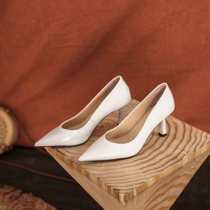 Vanessa's Genuine Leather Women Pumps Sexy Thin High Heels - Image 3
