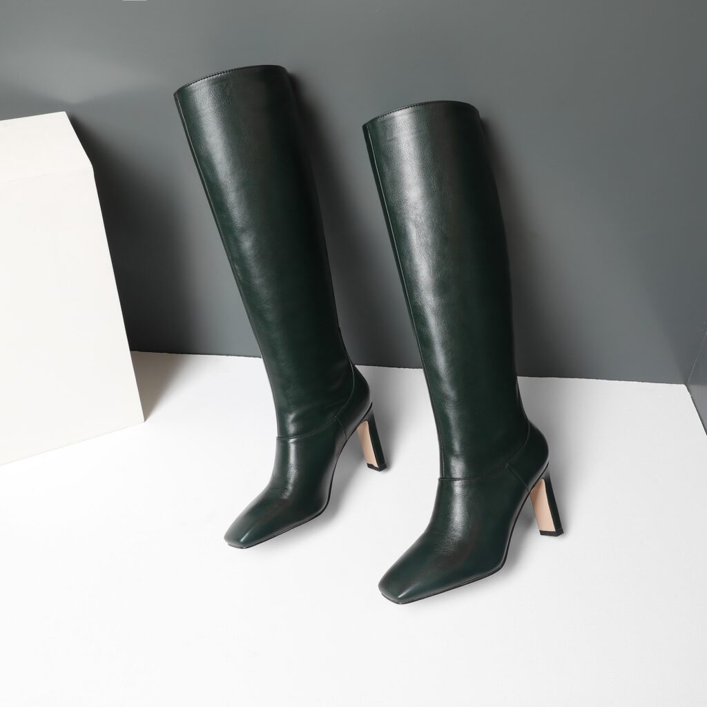 Vanessas Keep Warm Knee High Boots Autumn Winter PU Leather Women Shoes - Image 3