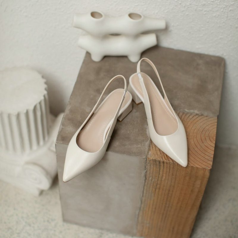 Vanessas Pointed Toe Back Strap Slingback Summer Women Pumps - Image 3