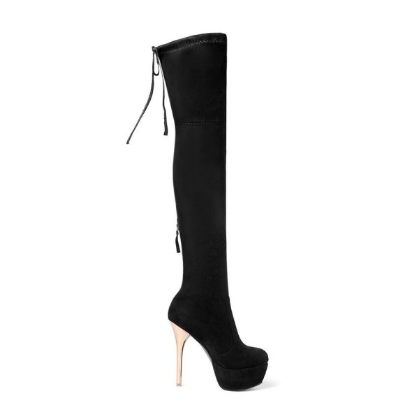 Vanessas Women Over The Knee High Boots Sexy Platform All Match Thin High Heel - Image 3