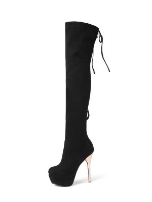 Vanessas Women Over The Knee High Boots Sexy Platform All Match Thin High Heel