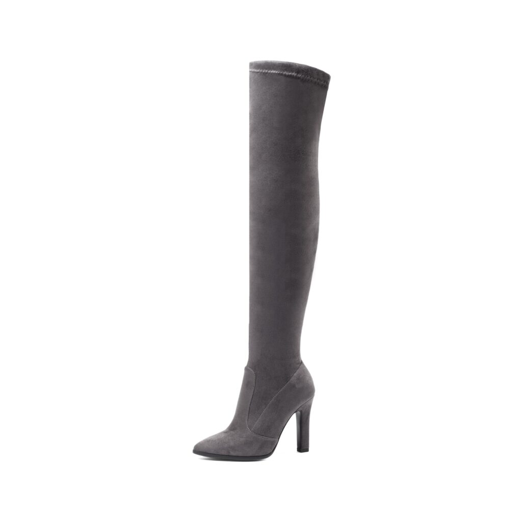 Vanessa's Women Over The Knee High Boots Slip on Winter Shoes Size 34-43 - Image 4