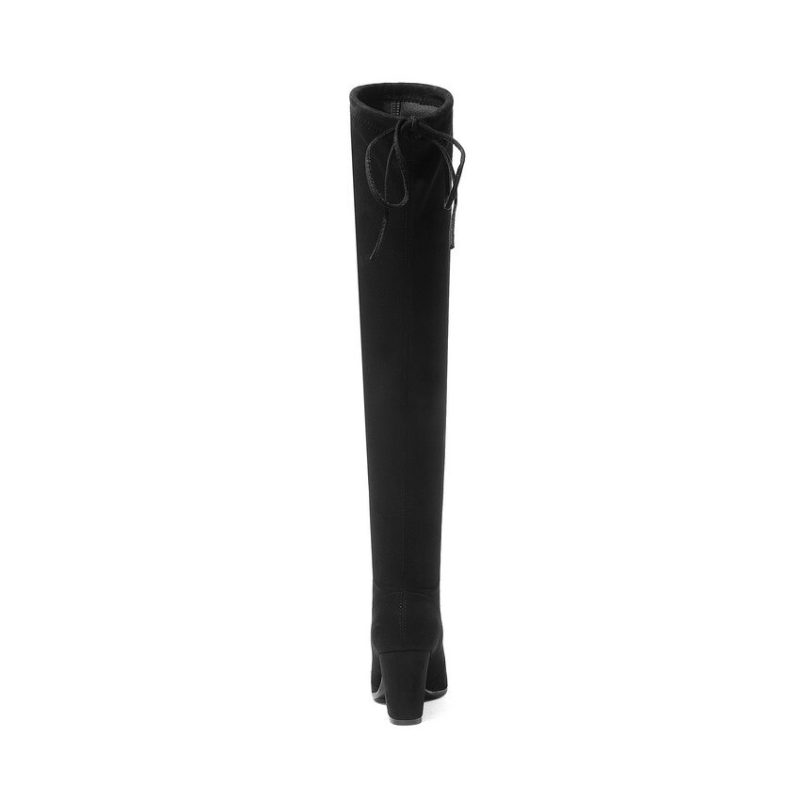 Vanessa's Women Shoes Over The Knee High Boots Pointed Toe Autumn Winter Shoes - Image 2