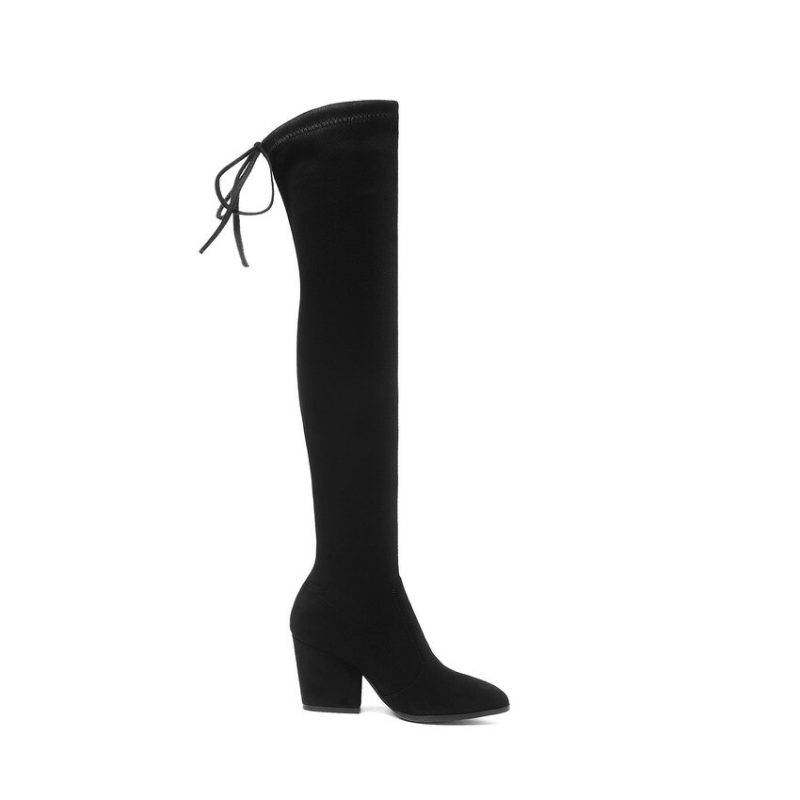 Vanessa's Women Shoes Over The Knee High Boots Pointed Toe Autumn Winter Shoes - Image 3