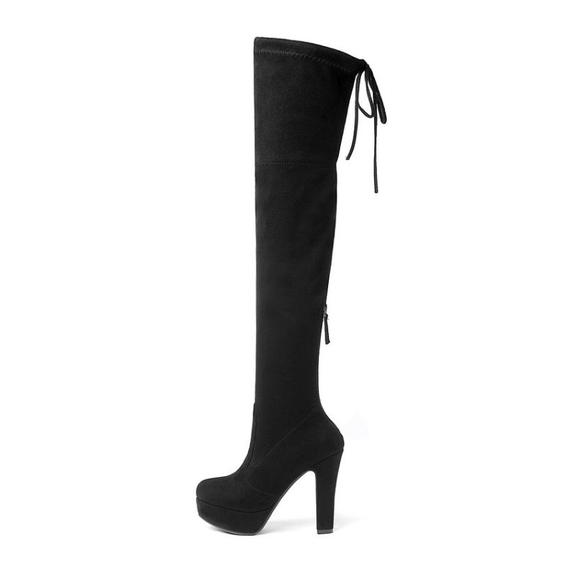 Vanessas Women Winter Shoes Platform Over The Knee High Shoes - Image 2