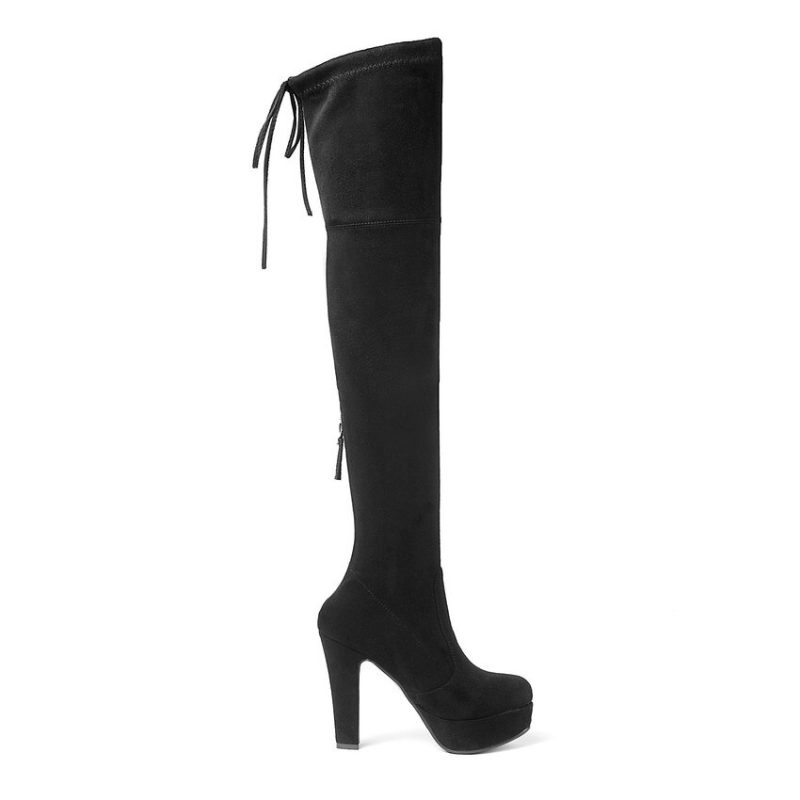 Vanessas Women Winter Shoes Platform Over The Knee High Shoes - Image 4