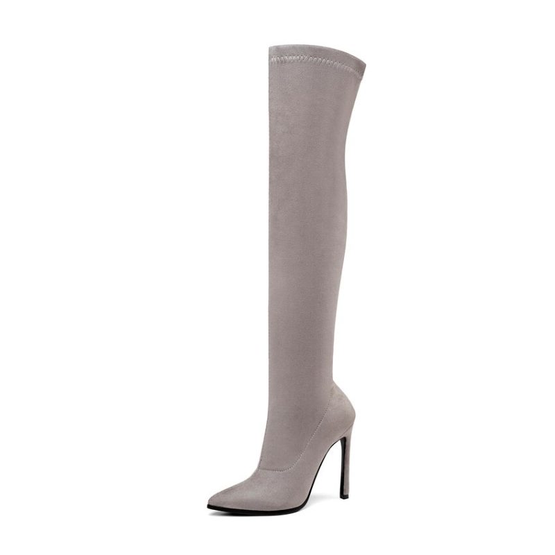 Vanessa's Autumn Winter Women Shoes Pointed Toe Over The Knee High Boots - Image 4