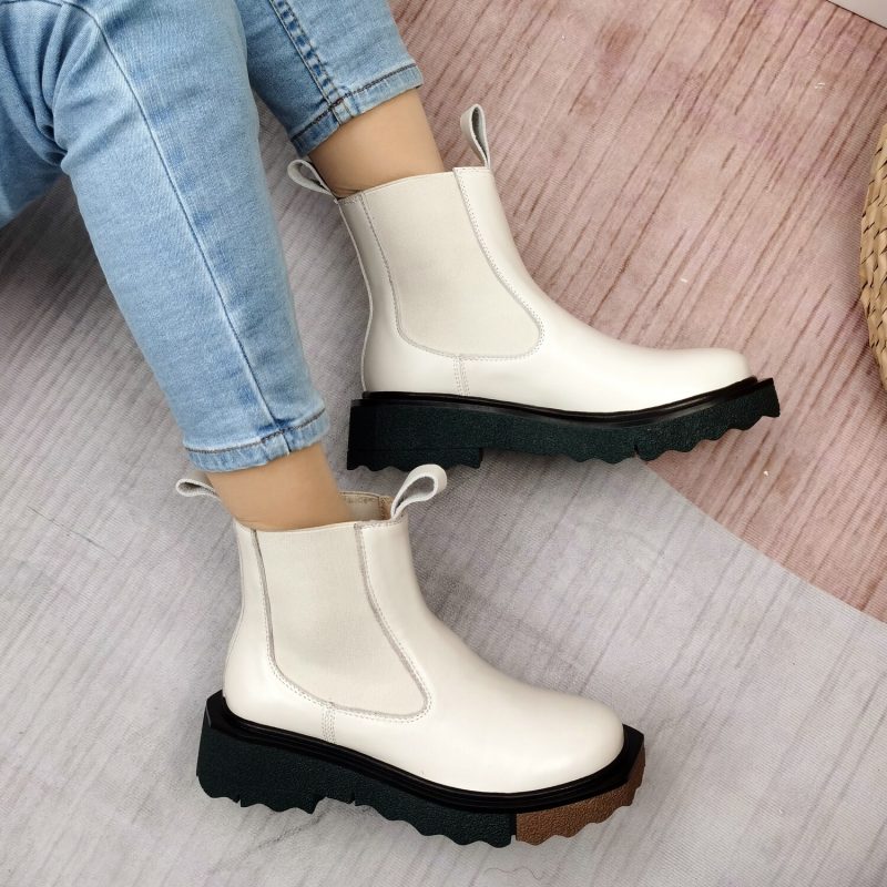 Vanessa's Fashion Ankle Boots Slip On Cow Short Boots 34-40 - Image 4