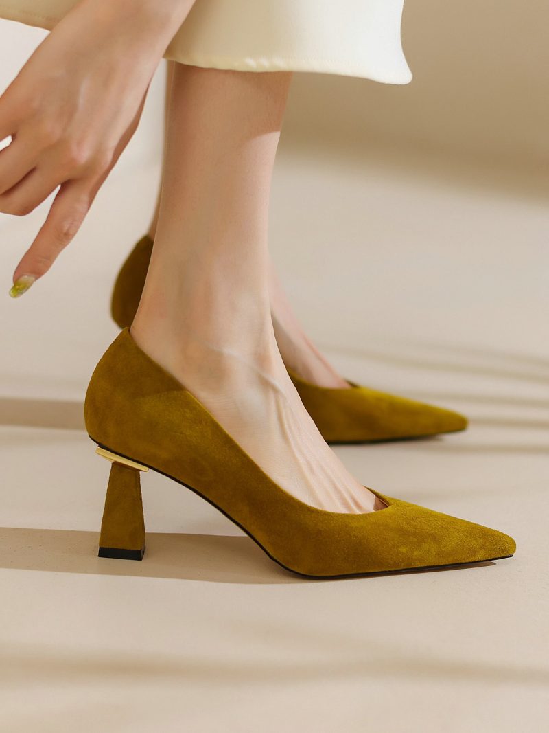Vanessa's Wedding Spring Summer Women Shoes Fashion High Heels Genuine Leather - Image 5