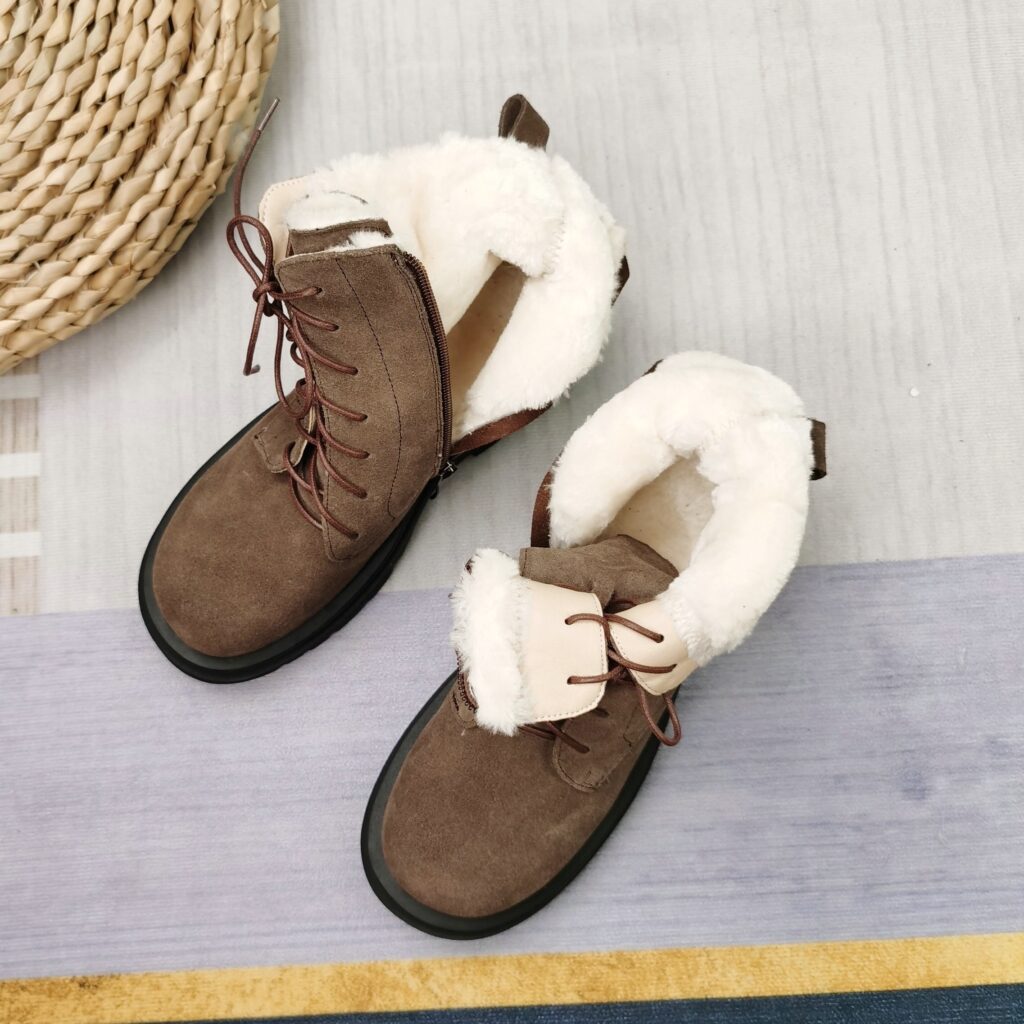 Vanessa's Women Motorcycle Boots Winter Warm Plus Plush Boots - Image 4