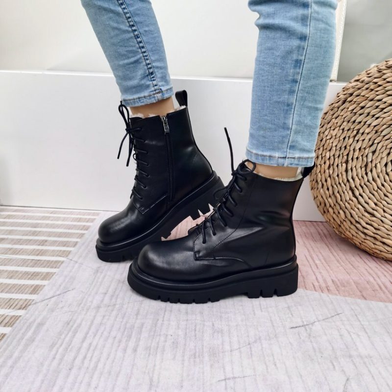 Vanessa's Women Motorcycle Boots Winter Warm Plus Plush Boots - Image 5