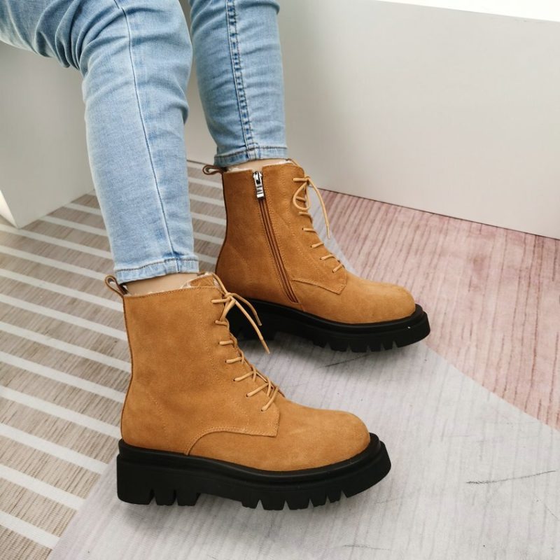 Vanessa's Women Motorcycle Boots Winter Warm Plus Plush Boots - Image 6