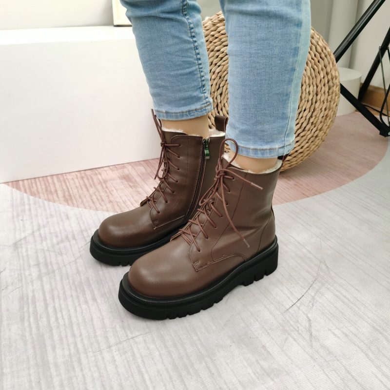Vanessa's Women Motorcycle Boots Winter Warm Plus Plush Boots - Image 7