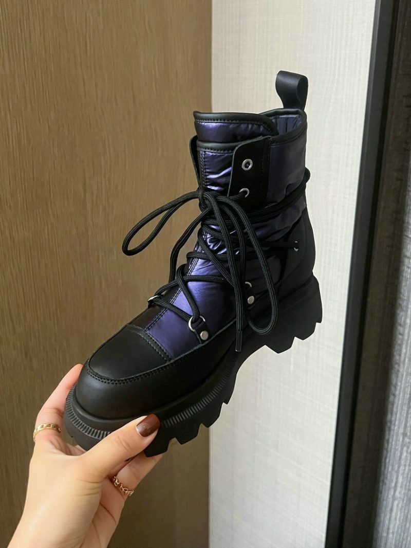 Vanessa's Fashion Ankle Snow Boots Lace-Up Women Ankle Boots - Image 3