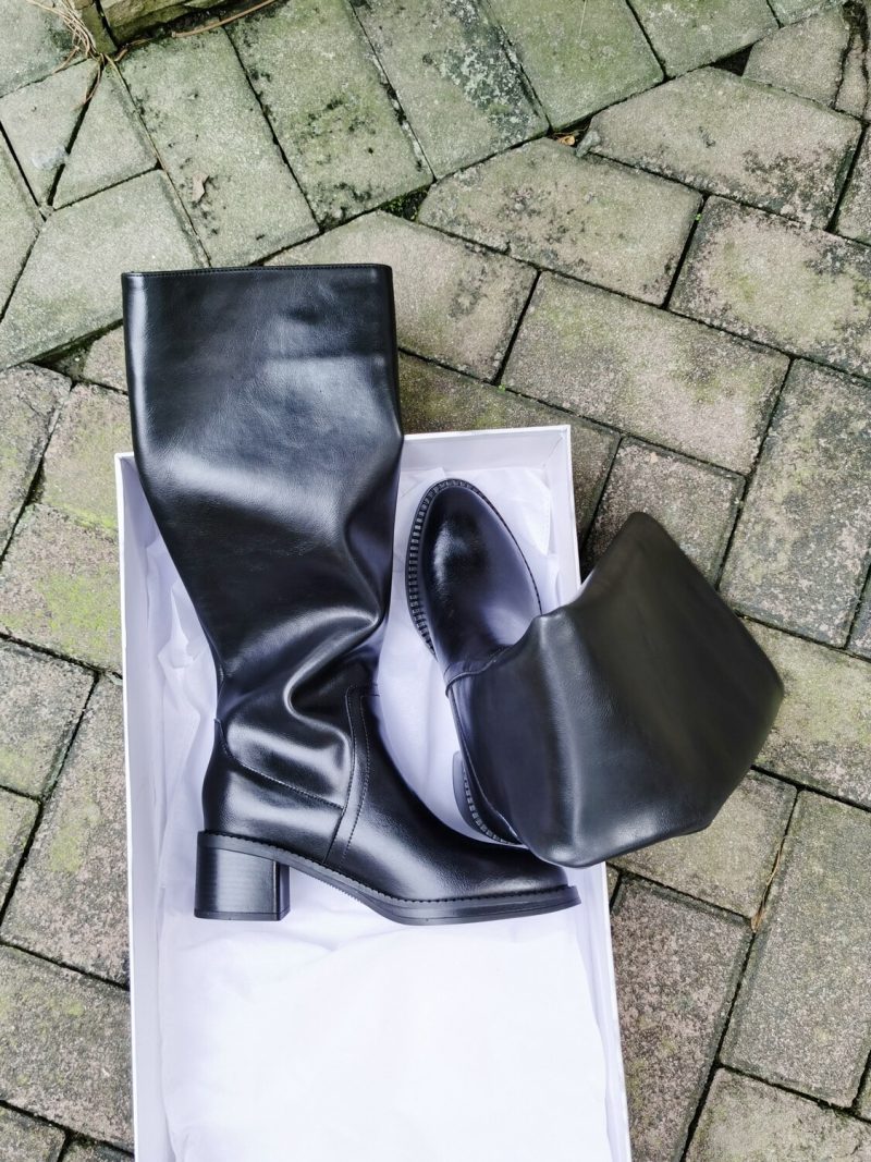 Vanessa's Fashion Women High Heels Knee Boots Platforms Casual Winter Boots - Image 2