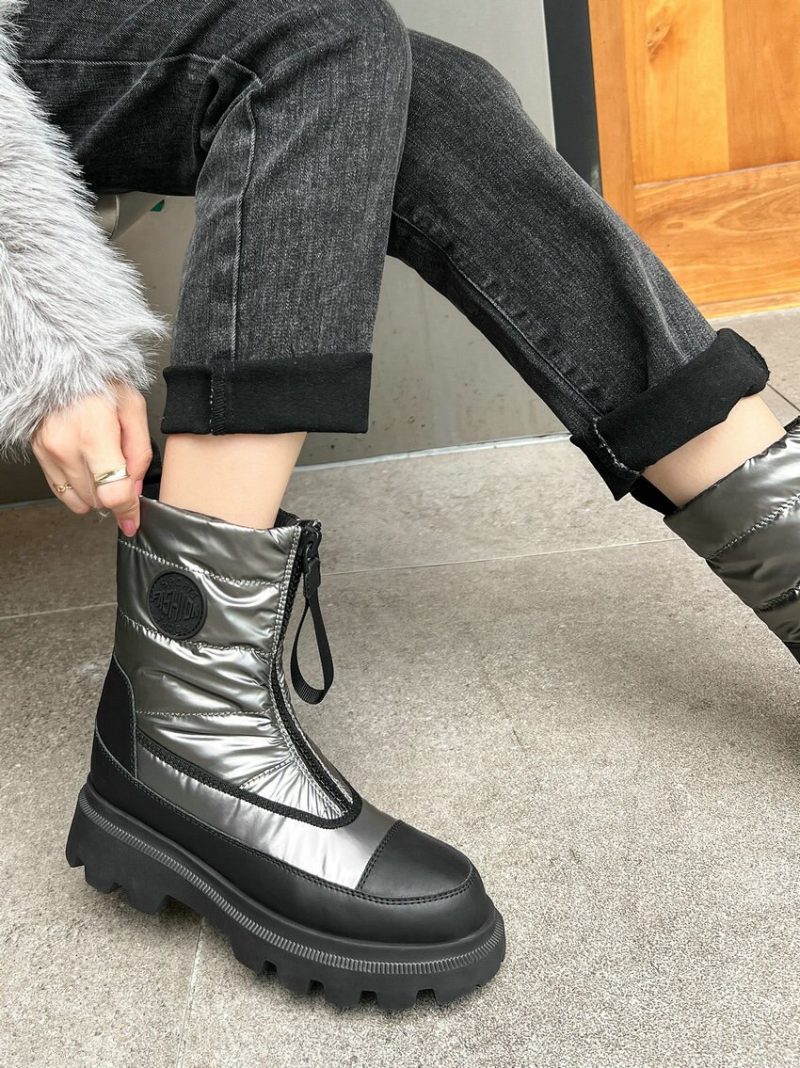 Vanessas 2023 Warm Casual Women Mid Calf Boots Winter Fashion Shoes - Image 6