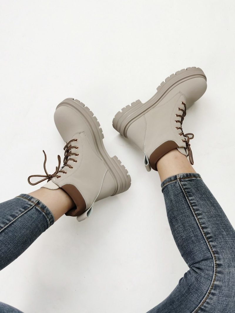 Vanessa's Winter Casual Warm Wool Women Ankle Boots Genuine Leather Platforms Shoes - Image 2