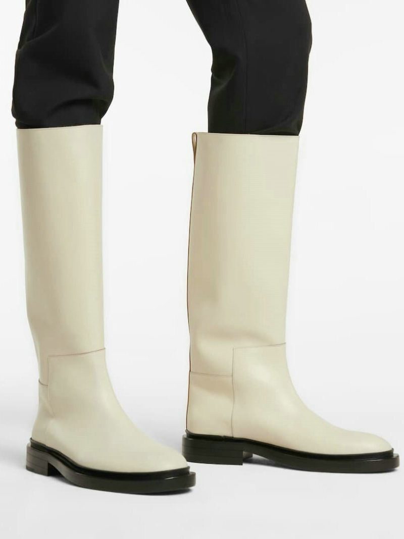 Vanessas 2023 Women Knee High Boots Autumn Winter Platforms Round Toe Thick Low Heel Shoes - Image 2