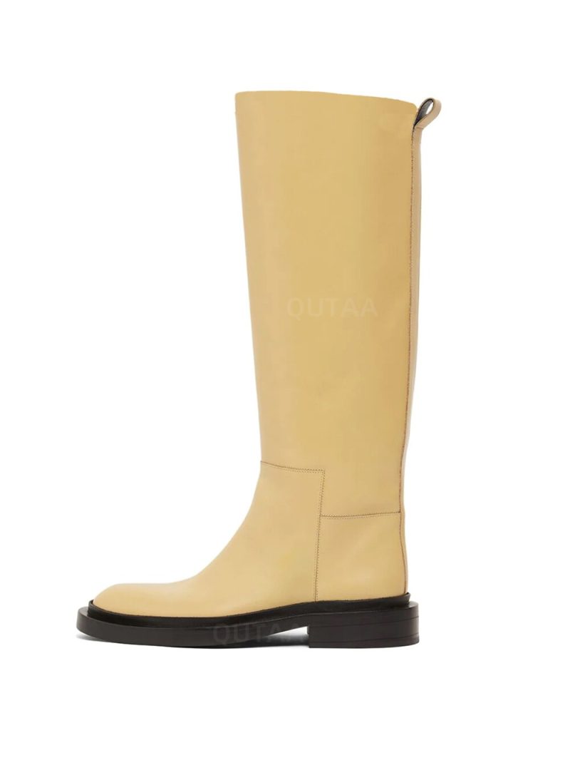 Vanessas 2023 Women Knee High Boots Autumn Winter Platforms Round Toe Thick Low Heel Shoes - Image 5