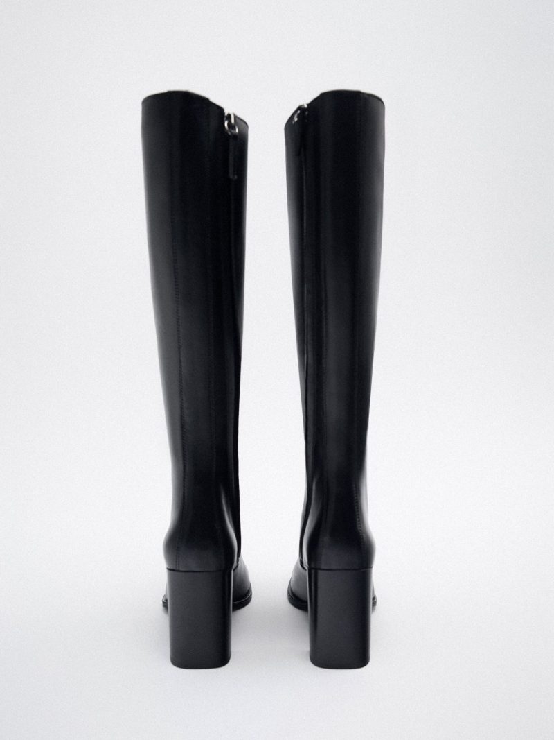 Vanessas 2023 Women Knee High Boots Genuine Leather High Heels - Image 2