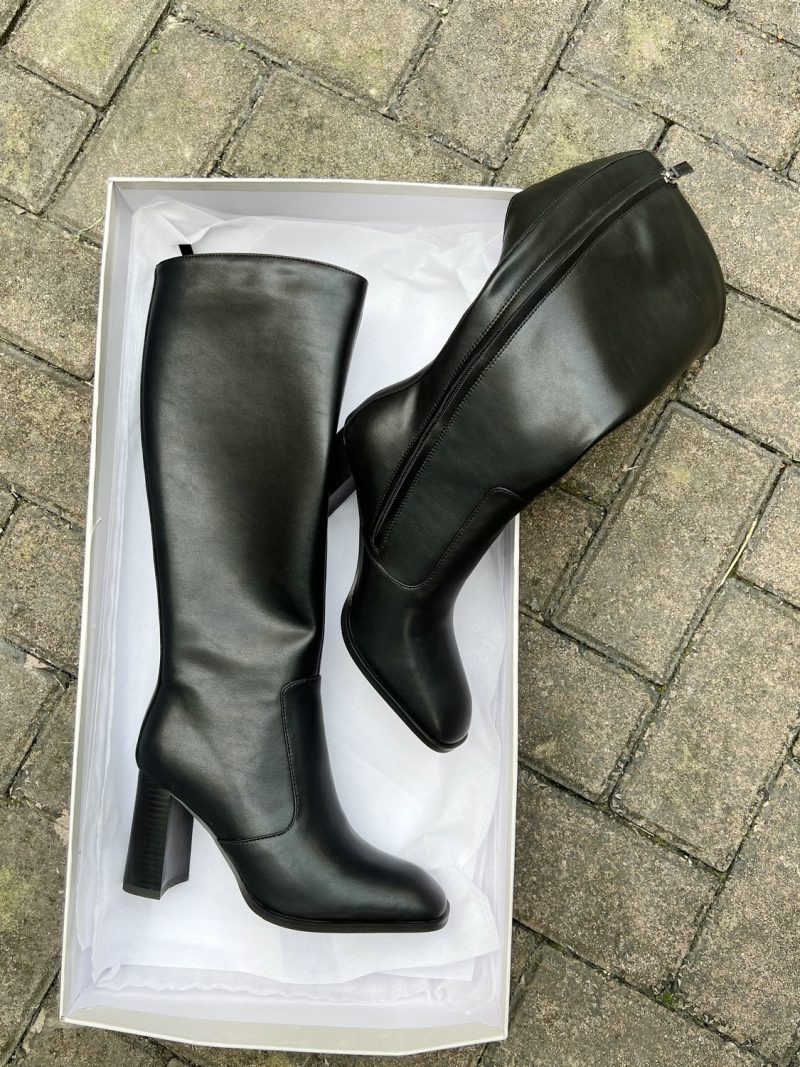 Vanessas 2023 Women Knee High Boots Genuine Leather High Heels - Image 5