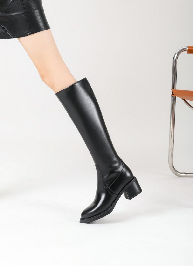 Vanessa's Fashion Women High Heels Knee Boots Platforms Casual Winter Boots - Image 10