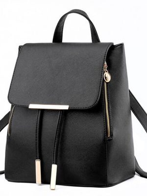 Vanessa’s Stylish Leather School Backpack for Girls