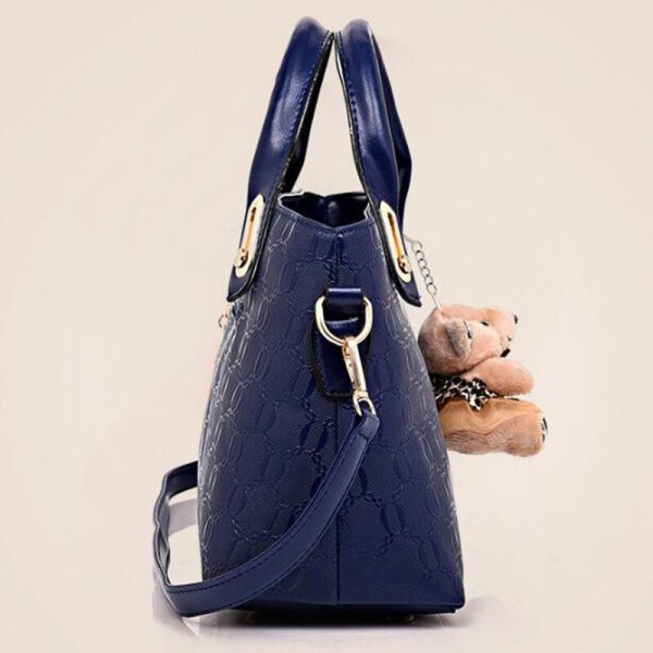 Women Bag Top-Handle Bags Female Famous Brand Women Messenger Bags Handbag Set PU Leather Composite Bag - Image 3