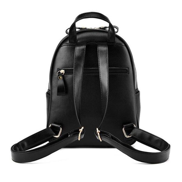 Vanessa's Chic Beaded PU Leather Women's Backpack - Image 4