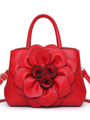 Women bags designer crossbody bags for women new Rose flower women handbag PU leather