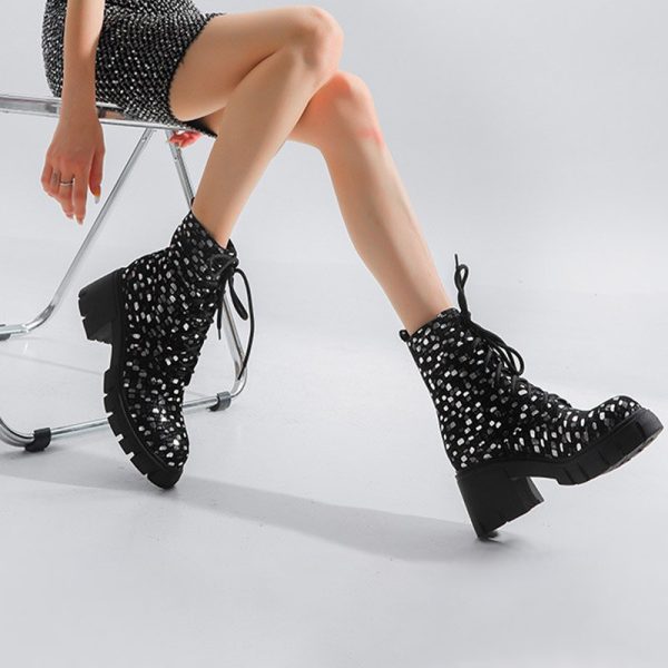 Women's Bling Bling Plus Size Ankle Boots - Image 2