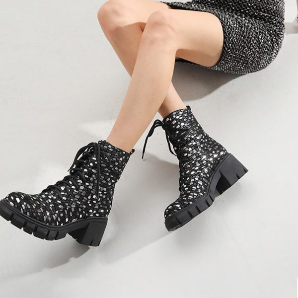 Women's Bling Bling Plus Size Ankle Boots