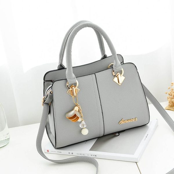 Women hardware ornaments solid totes handbag high quality lady party purse casual crossbody messenger shoulder bags - Image 3